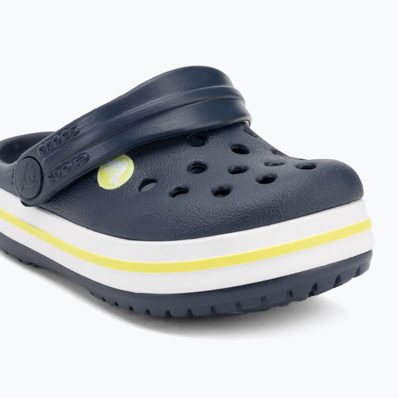 Crocs Crocband Clog Gyerek flip-flop tengerészkék/citrus színben 8