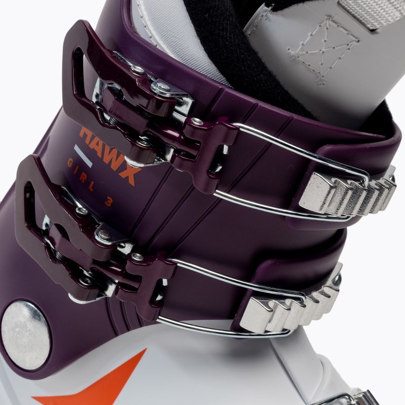 Gyermek síbakancs ATOMIC Hawx Girl 3 fehér/lila AE5025640 7