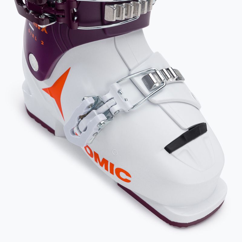 Gyermek síbakancs ATOMIC Hawx Girl 2 fehér/lila AE5025660 7