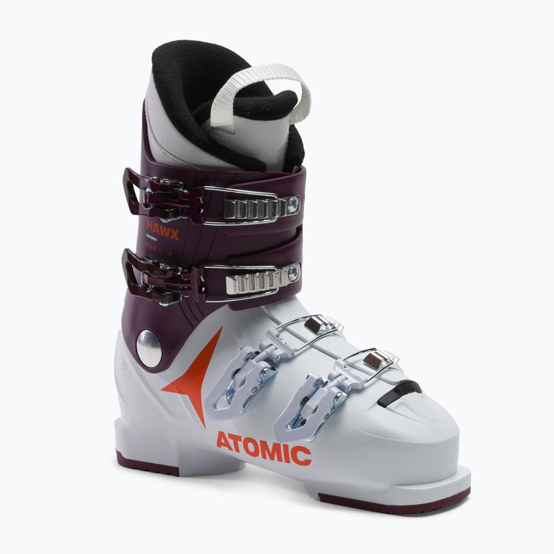 Gyermek síbakancs ATOMIC Hawx Girl 4 fehér/lila AE5025620