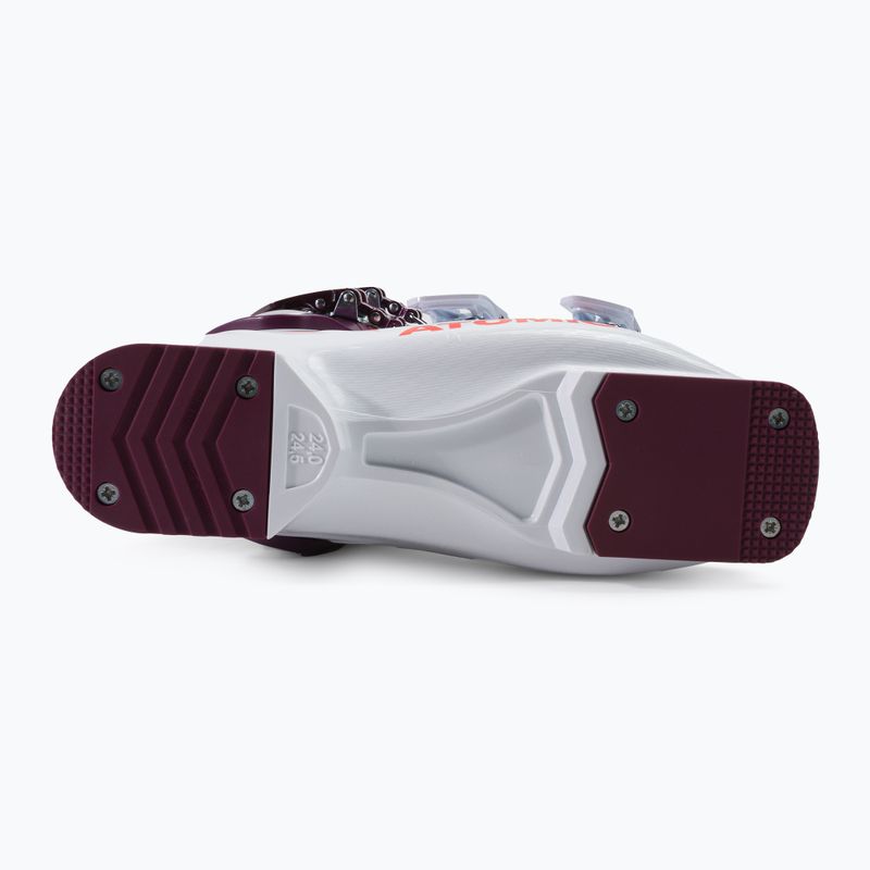 Gyermek síbakancs ATOMIC Hawx Girl 4 fehér/lila AE5025620 4