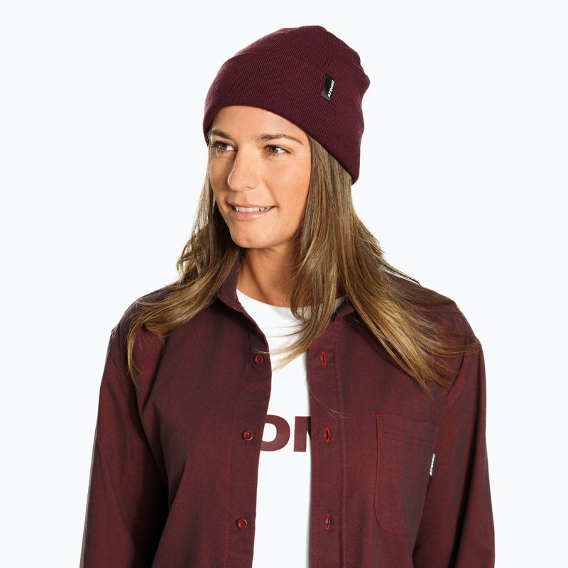 Téli sapka Atomic Alps Rolled Cuff Beanie maroon 2