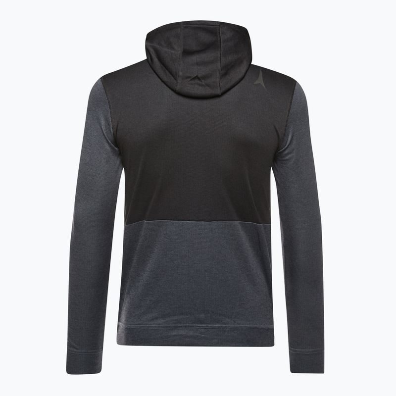 férfi melegítőfelső Atomic Alps FZ Hoodie grey/black 2