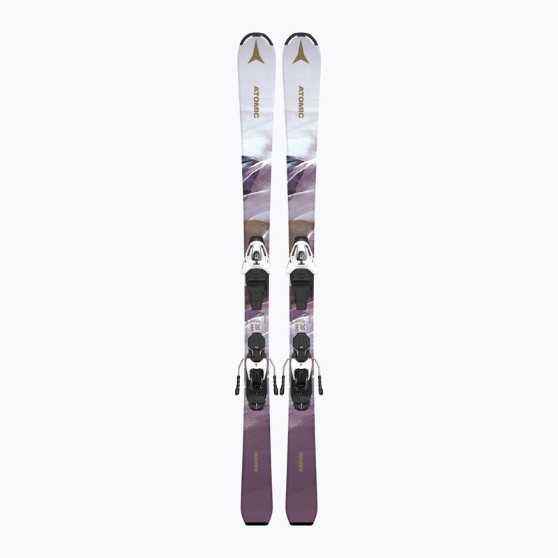 Gyerek lesikló léc Atomic Maven Girl JTM + kötés L6 GW white/laven