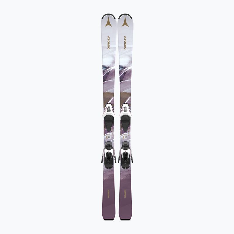 Gyerek lesikló léc Atomic Maven Girl JTM + kötés C5 GW white/laven