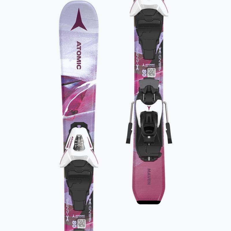 Gyerek lesikló léc Atomic Maven Girl JTXS + kötés C5 GW pink 10