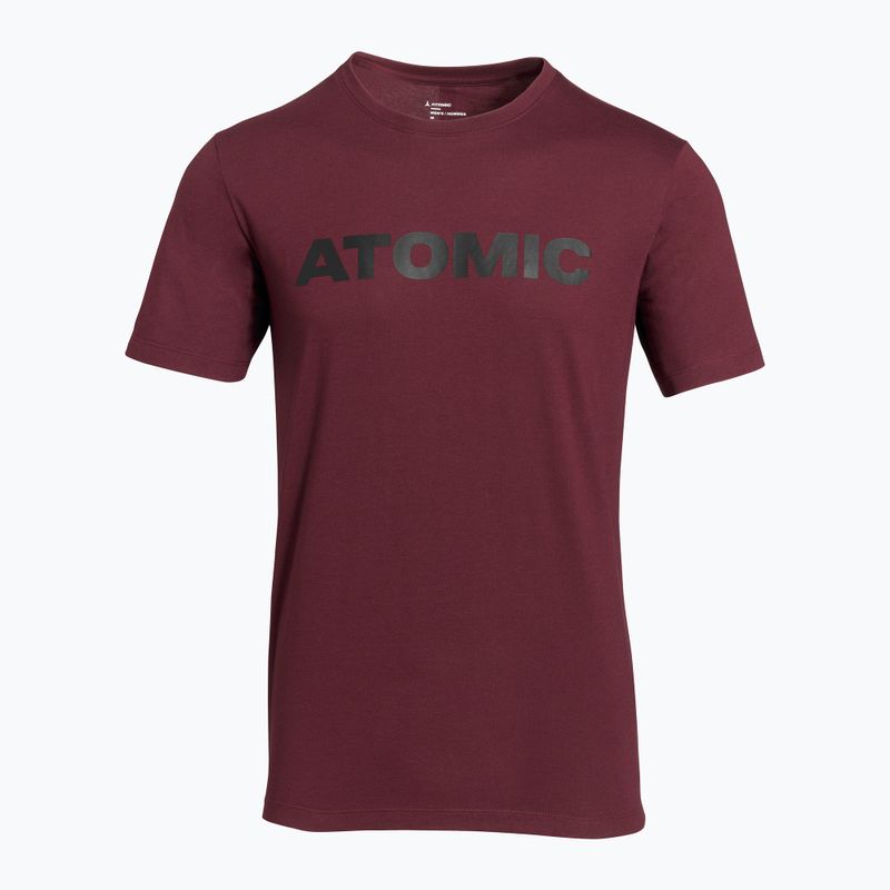 Férfi póló Atomic Alps maroon 2