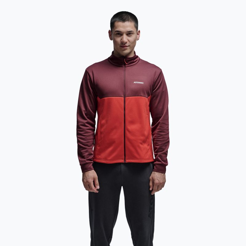 Férfi pulóver Atomic Alps Jacket maroon/ red