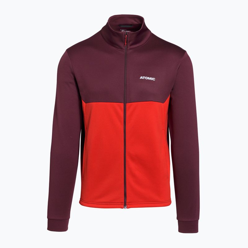 Férfi pulóver Atomic Alps Jacket maroon/ red 4