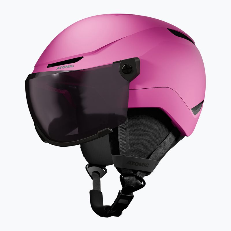 Gyerek sísisak Atomic Revent Visor Jr pink/silver flash 2