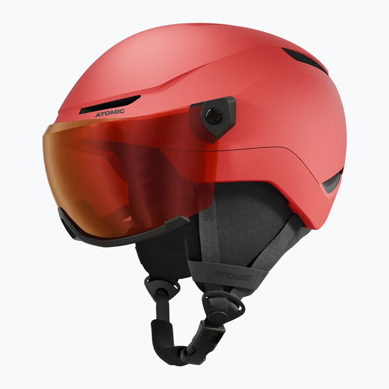Gyerek sísisak Atomic Revent Visor Jr red/red flash 2