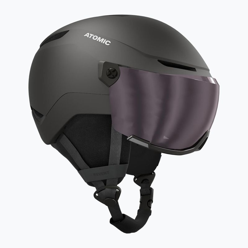 Gyerek sísisak Atomic Revent Visor Jr black/red flash