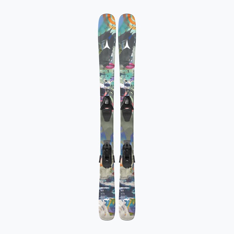 Gyermek lesikló sílécek + kötések Atomic Bent Jr 110-130 + C5 GW multicolor