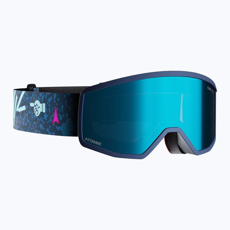 Gyerek síszemüveg Atomic Four Jr Flash graphic/ocean/blue flash