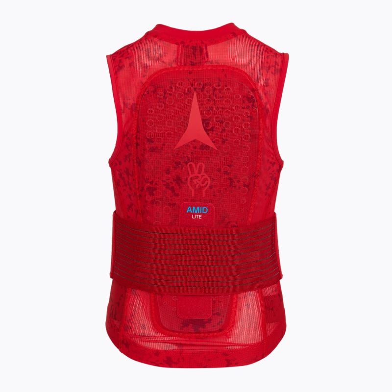 Hátvédő Atomic Live Shield Amid Lite Vest Jr graphic/red 2