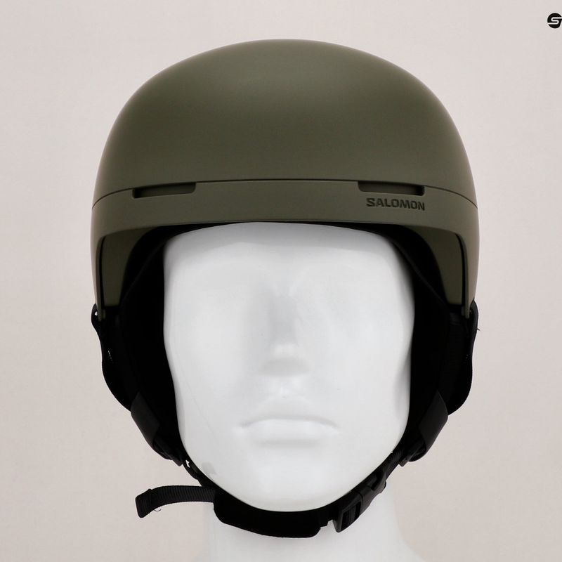 Salomon Brigade oliva színű éjszakai sí sisak 12