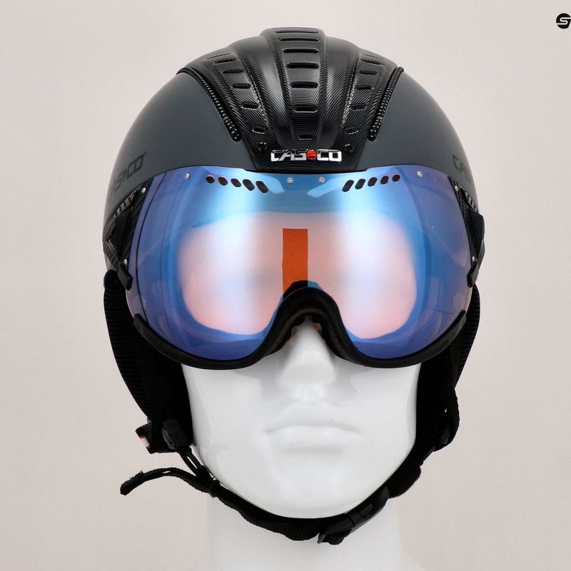 Sí sisak CASCO SP-2 Photomatic Visor strukturált arzénszürke / piros 9