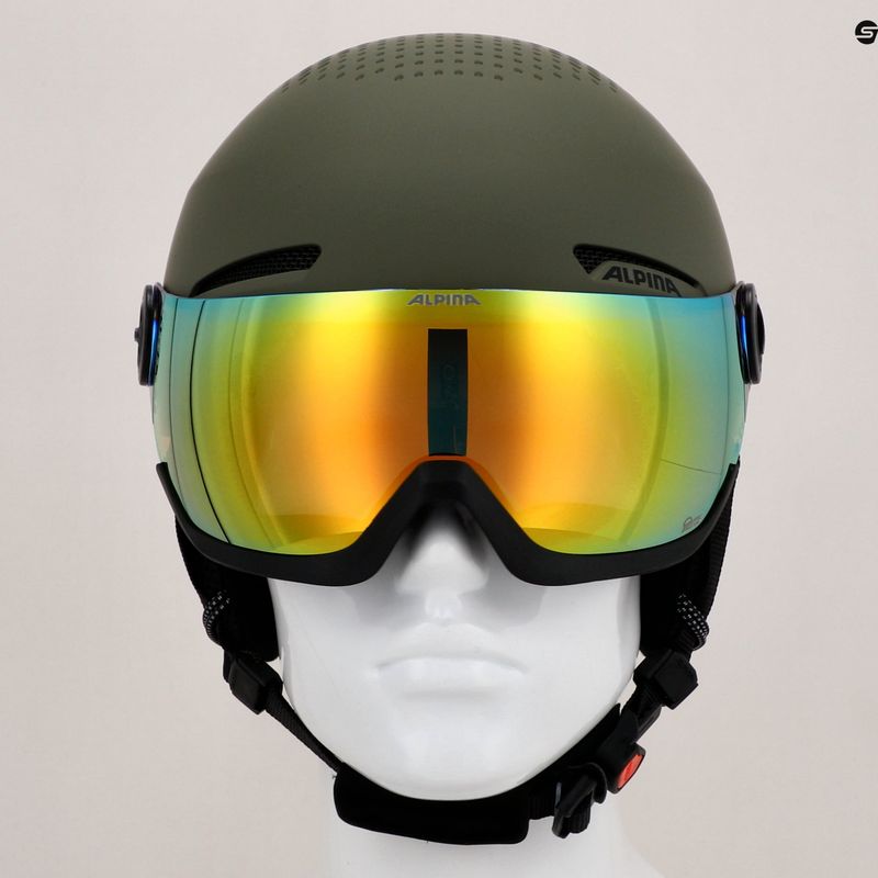 Alpina Arber Visor Q Lite síbukósisak olíva matt 7
