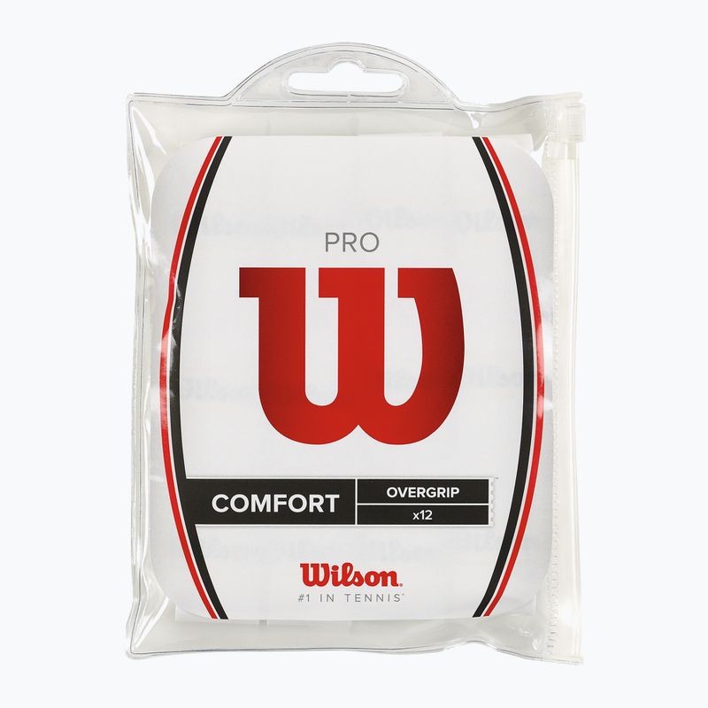Wilson Pro Overgrip teniszütő csomagolások 12 db fehér.