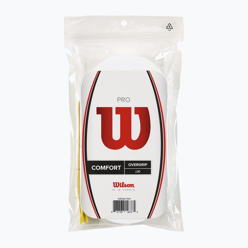 Wilson Pro Overgrip teniszütő csomagolások 30 db fehér.