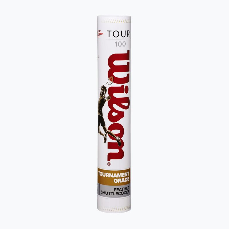 Tollaslabdák Wilson Tour BWF 12 db. white 2