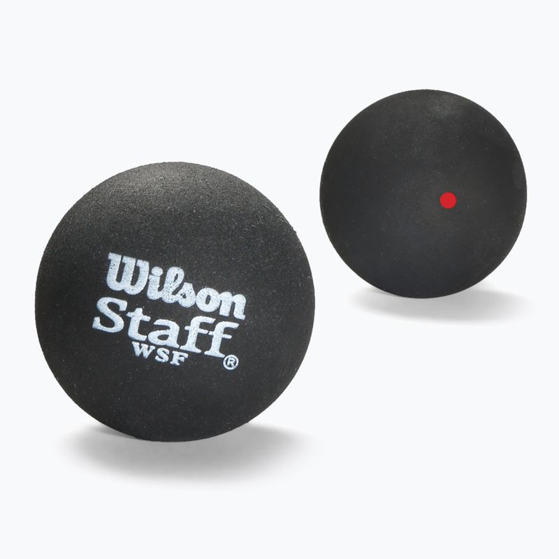 Wilson Staff Ball Red Dot squash labdák 3 db fekete.