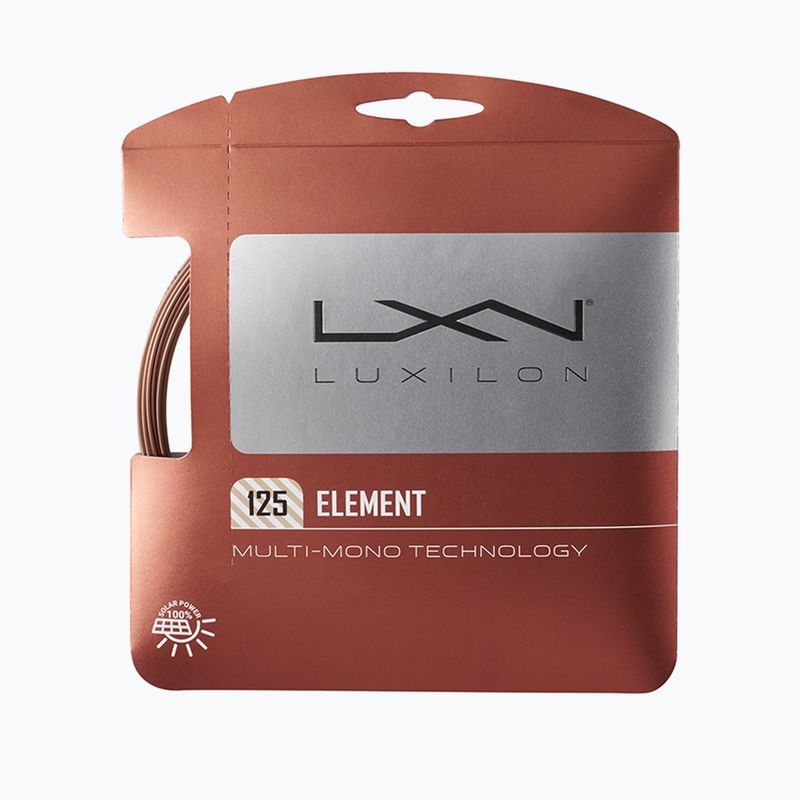 Luxilon Element 125 szett teniszhúr barna WRZ990105+