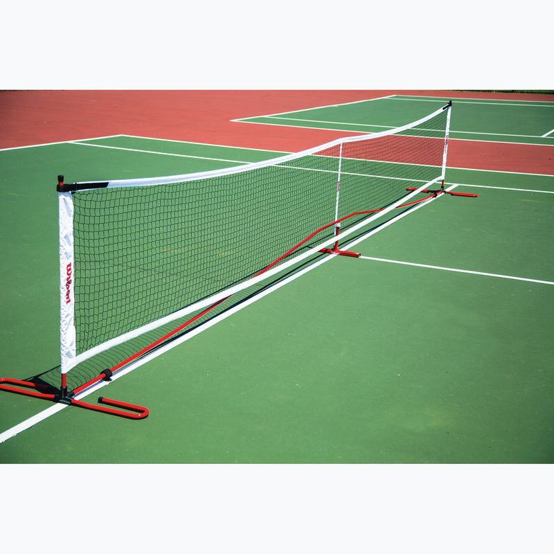Pickleball háló Wilson Portable Pickleball Net System white/red 2