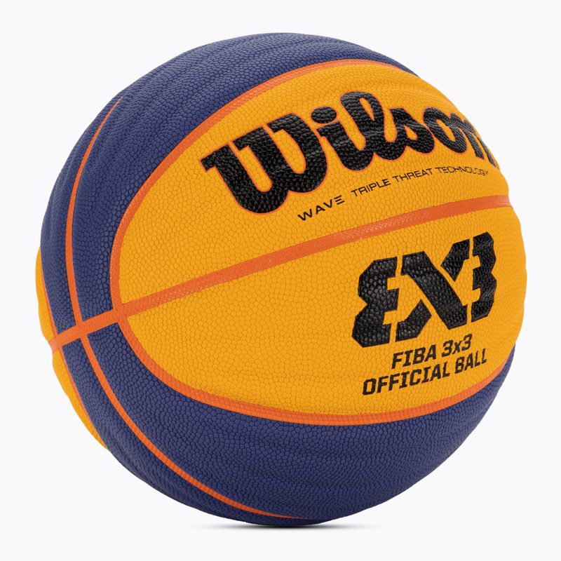 Wilson Fiba 3x3 Game kék/sárga kosárlabda 6-os méret 2