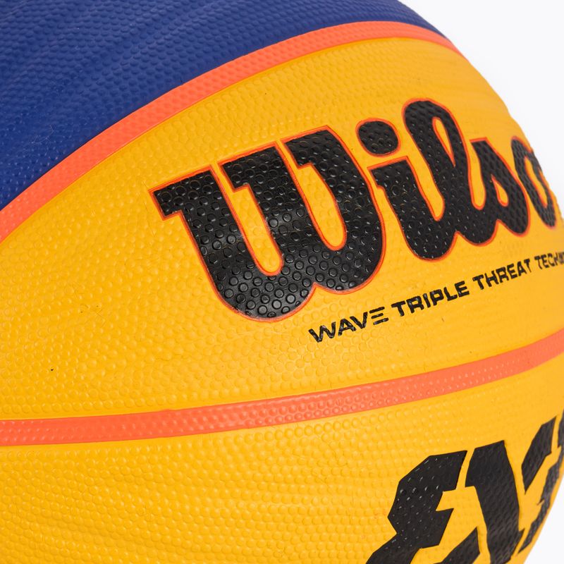 Wilson Fiba 3x3 Replica RBR kosárlabda kék/sárga méret 6 3