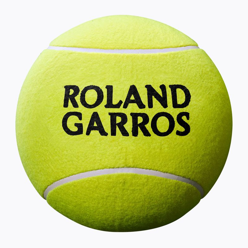 Wilson Roland Garros Jumbo 9" sárga autogramos teniszlabda 2
