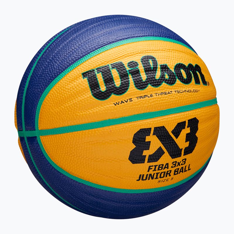 Wilson Fiba 3x3 Junior kék/sárga gyermek kosárlabda 5. méret 2