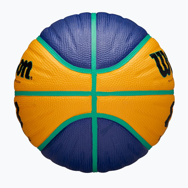 Wilson Fiba 3x3 Junior kék/sárga gyermek kosárlabda 5. méret 6