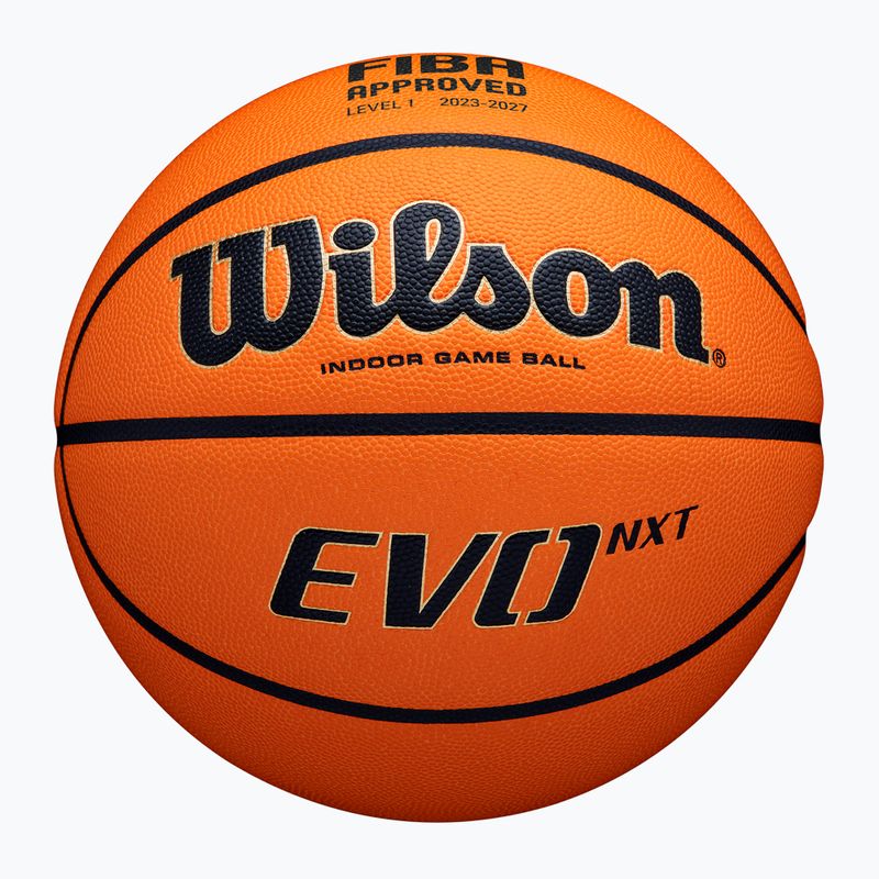 Wilson kosárlabda EVO NXT Fiba játék labda narancssárga 6-os méret