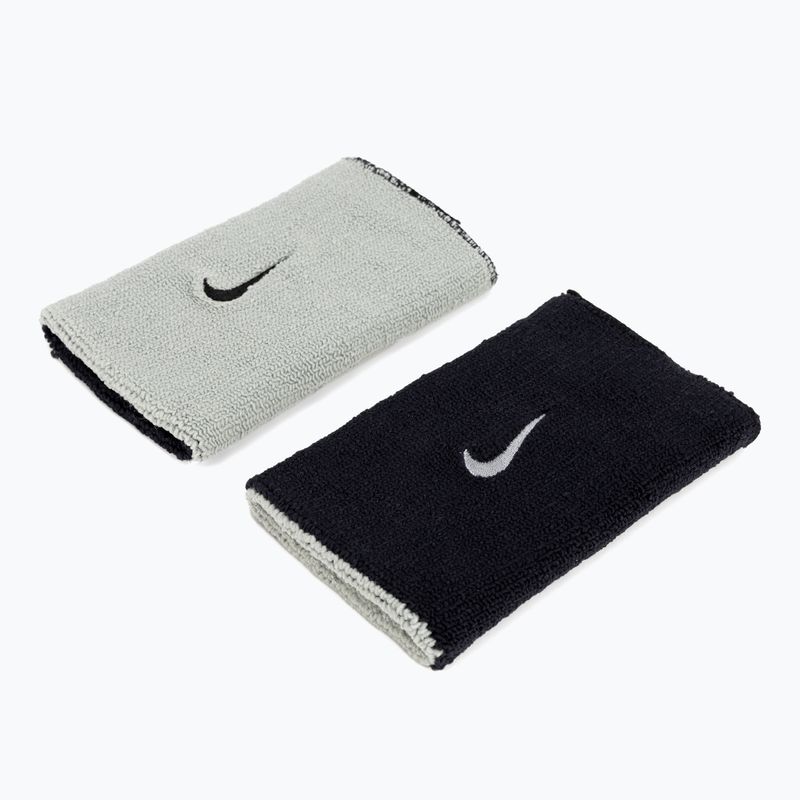 Nike Dri-Fit dupla széles csuklópánt hazai és idegenbeli 2 db fekete NNNB0-022