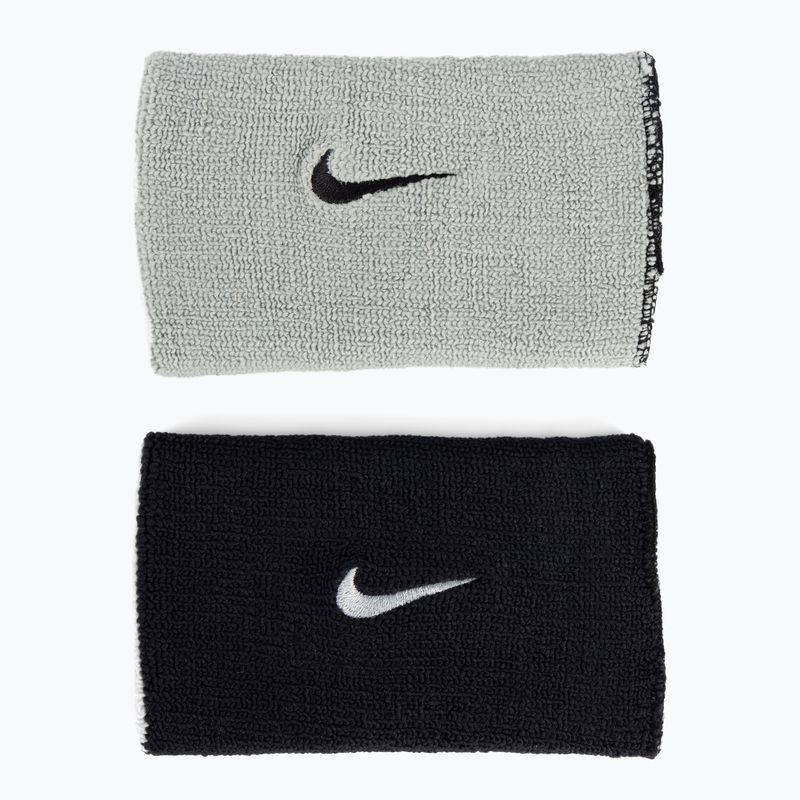 Nike Dri-Fit dupla széles csuklópánt hazai és idegenbeli 2 db fekete NNNB0-022 2
