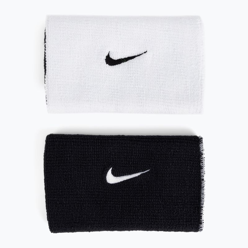 Nike Dri-Fit dupla széles csuklópánt hazai és idegenbeli 2 db fehér NNNB0-101 2