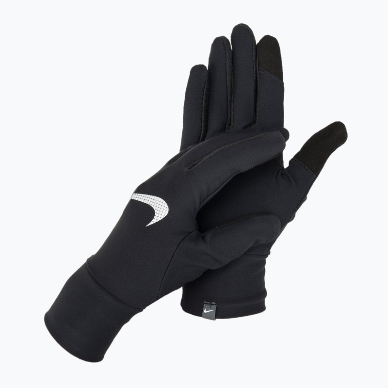 Férfi Nike Essential Running sapka + kesztyű szett fekete/fekete/ezüst 2