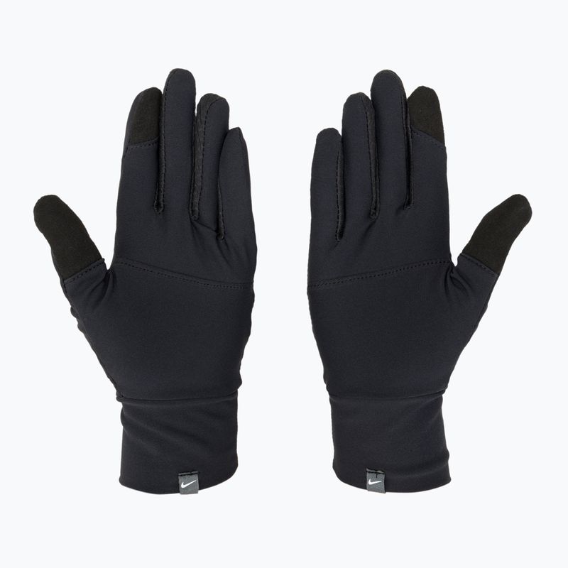 Férfi Nike Essential Running sapka + kesztyű szett fekete/fekete/ezüst 3