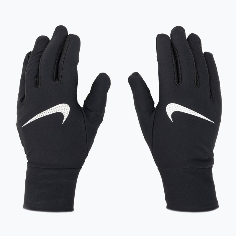 Férfi Nike Essential Running sapka + kesztyű szett fekete/fekete/ezüst 4