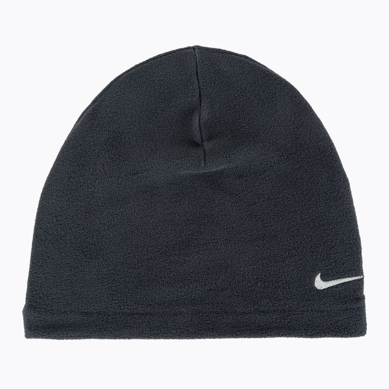 Női Nike Fleece sapka + kesztyű szett fekete/fekete/ezüst 6