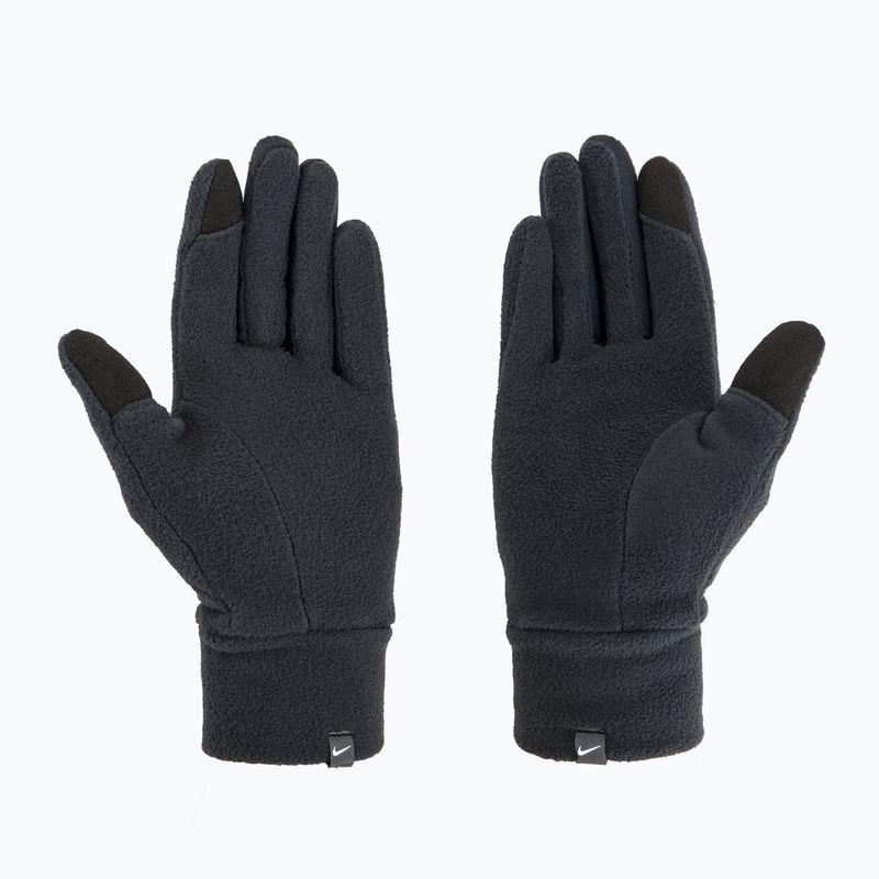 Női Nike Fleece sapka + kesztyű szett fekete/fekete/ezüst 8