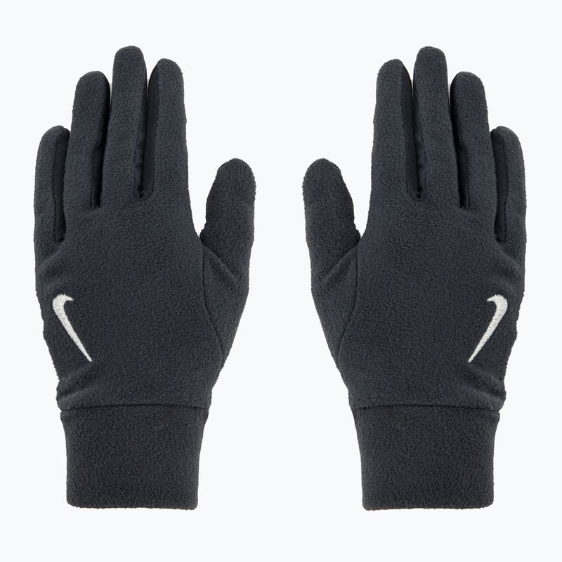 Női Nike Fleece sapka + kesztyű szett fekete/fekete/ezüst 9
