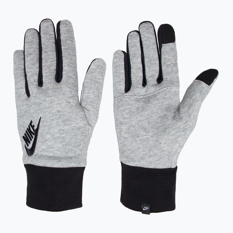 Férfi futókesztyű Nike Club Fleece 2.0 grey heather/black/black