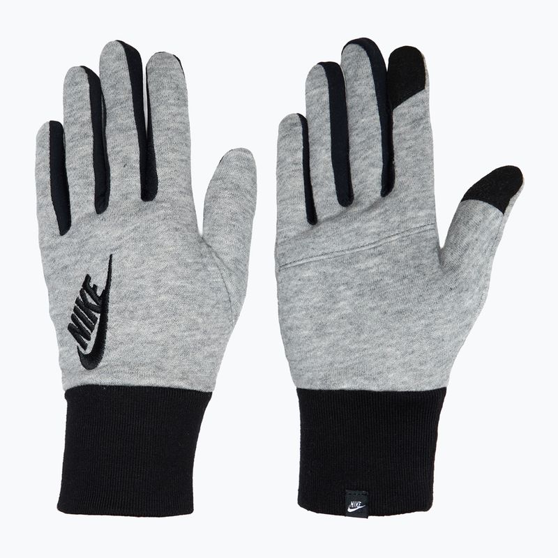 Női futókesztyű Nike Club Fleece grey heather/black/black
