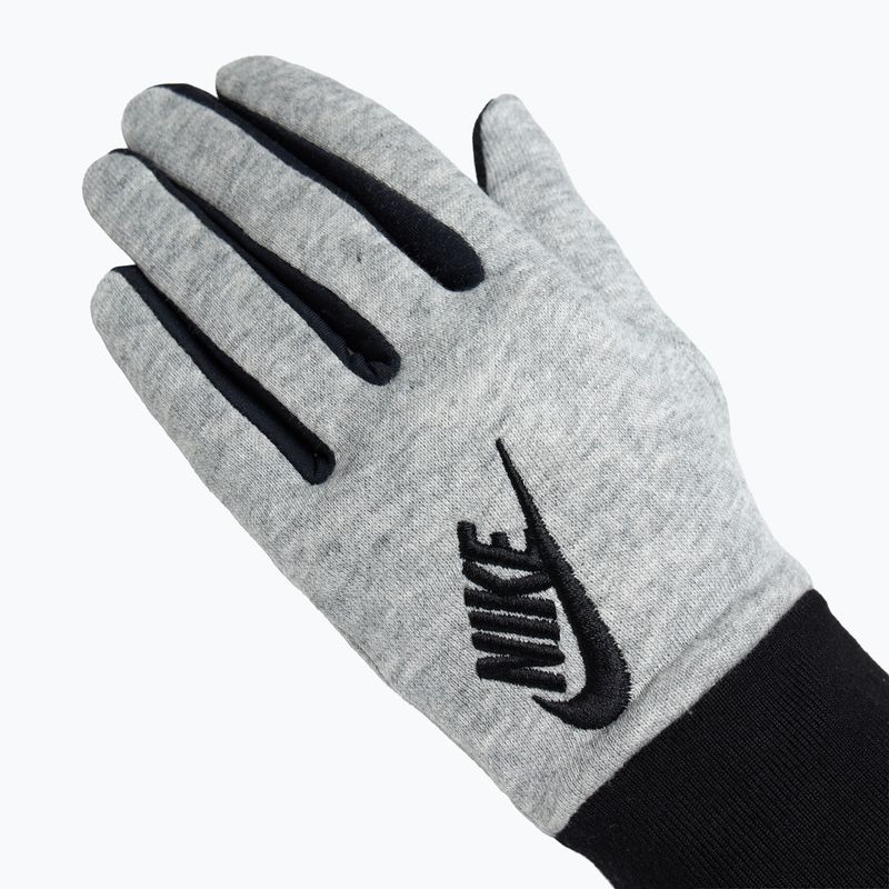Női futókesztyű Nike Club Fleece grey heather/black/black 4