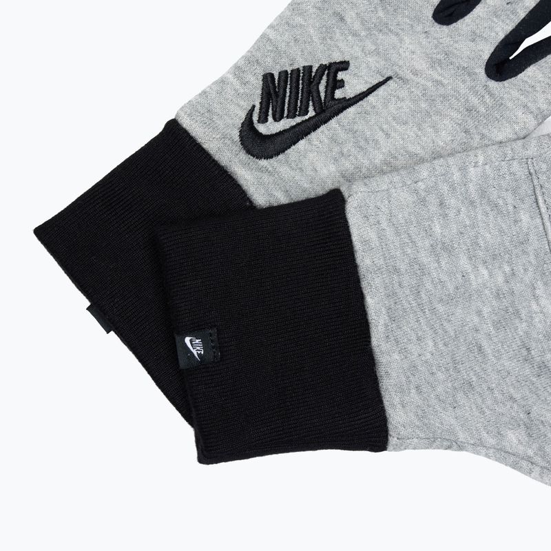 Női futókesztyű Nike Club Fleece grey heather/black/black 5