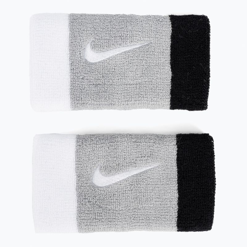 Nike Swoosh dupla széles csuklópánt 2 db szürke/fekete N0001586-016 2