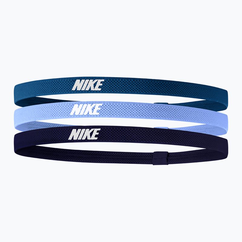 Nike Elasztikus fejpántok 2.0 3 db ipari kék/egyetemi kék/lila tinta