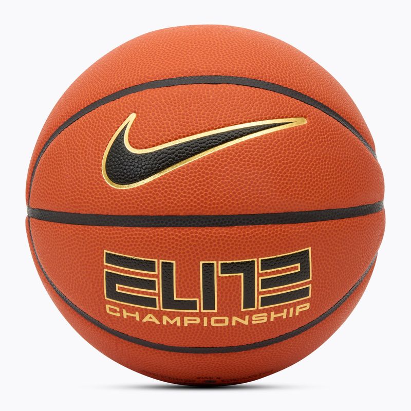 Kosárlabda Nike Elite Championship 8P 2.0 Deflated amber court/black/metallic gold/black rozmiar 6